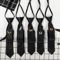 【cw】 Korean Embroidered Lazy Punch Internet Tie Men 39;s Formal Wear and Women 39;s
