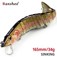 【DT】hot！ 165mm 34g Fishing Lures Jointed Crankbaits Swimbait Sinking Wobblers Pike Trout Trolling Artificial Hard Bait Tackle