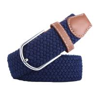 Buckle Belt Men Adjustable Braided Elastic Pin Buckle Fashion Women All-match Jeans Pants Waist Belts Belts