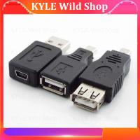 KYLE Wild Shop USB 2.0 A Female Male To Mini B 5-Pin Female/Male Connector Adapter For Mini Type-A B Jack Splitter OTG Converter