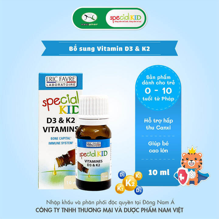 [Free ship + Quà Tặng]SPECIAL KID VITAMIN D3 K2 BỔ SUNG VITAMIN D3 và
