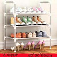 ชั้นวางรองเท้า 3 ชั้น พร้อมหูจับ เคลื่อนย้ายสะดวก ขนาด 60*30*65cm shoes rack Seabuy