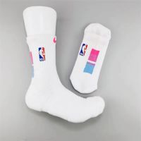 original Basketball socks 21 mens high-tube actual combat thickened sports socks white mid-tube towel bottom non-slip elite socks