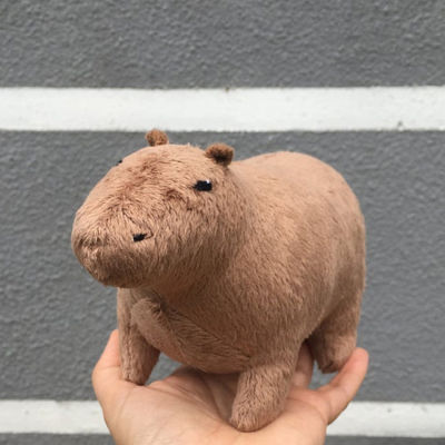 18ซม. จำลอง Fluffty Capybara ตุ๊กตาสัตว์ Plush ของเล่นตุ๊กตาตุ๊กตาชีวิตจริง Capybara ตุ๊กตาเด็กของเล่น Peluche คริสต์มาสของขวัญ