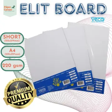 Veco Vellum Board Paper White 220gsm Legal 10s