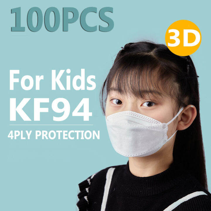 【FOR KIDS】ZOCN 100pcs mask kanak KF94 Face Mask For 312 Years Old