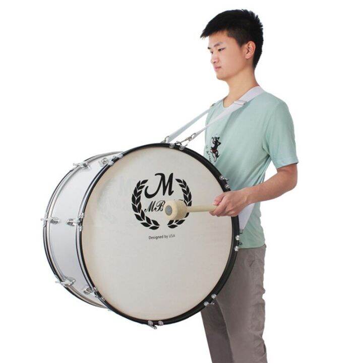 worth-buy-1-pcs-ปรับ-marching-bass-drum-สายคล้องไหล่สลิงเข็มขัดไนลอนคลิปโลหะ-percussion-instrument-อุปกรณ์เสริม