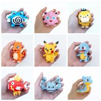 Pokemon Blocks Toy Building Charmander Squirtle Bulbasaur Pikachu Figure Anime Fun Plastic Model Home leisure Toy Christmas Gift