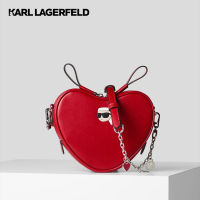 KARL LAGERFELD - K/IKONIK 2.0 HEART-SHAPED CROSSBODY BAG 230W3174 กระเป๋าสะพายข้าง