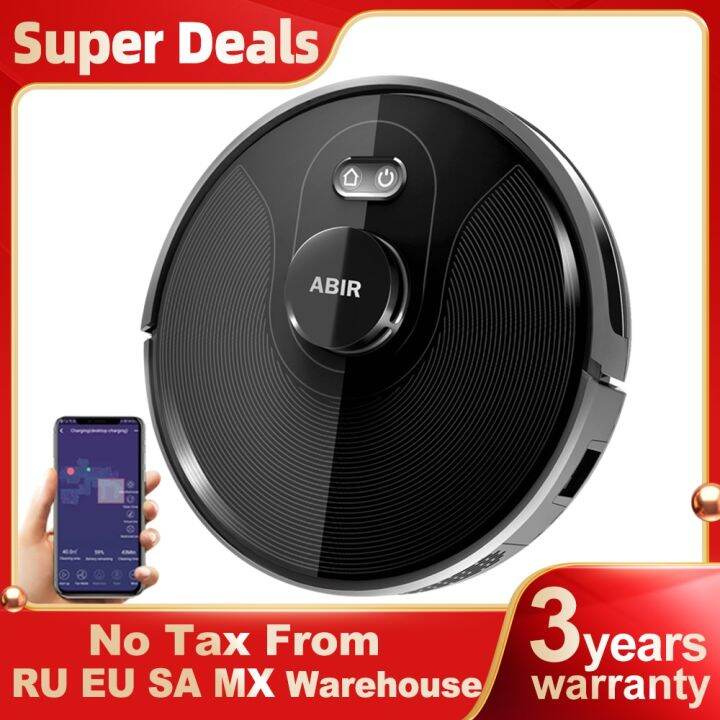 ABIR Robot Vacuum Cleaner X8, Smart Home Appliance,TOF Wisdom, Zone Sweeping, Restricted Area
