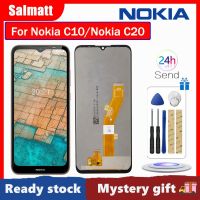 จอ LCD แบบดั้งเดิม Salmatt สำหรับ Nokia C10/Nokia C20ชิ้นส่วนจอสัมผัสแอลซีดีของเครื่องแปลงดิจิทัลอะไหล่สำหรับโนเกีย C10 C20หน้าจอแสดงผลพร้อมเครื่องมือฟรี