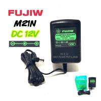 FUJIW ACADAPTOR MODEL M21N DC 12V เขียว (-ใน+นอก) INPUT AC220V 50/60Hz OUTPUT DC 500-800MA ขนาดเเจ็ค ขอบนอก5*5mm ขอบใน2.1mm