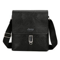 JEEP กระเป๋าสะพายไหล่ กระเป๋าเมสเซนเจอร์หนัง สำหรับผู้ชาย Messenger Bag PU Leather ทรงเมสเซนเจอร์