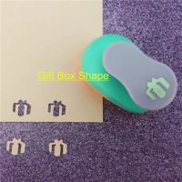 Gift box shape 5/8" paper EVA foam hole punches greeting card handmade present design craft punch cortador de papel de scrapbook Staplers  Punches