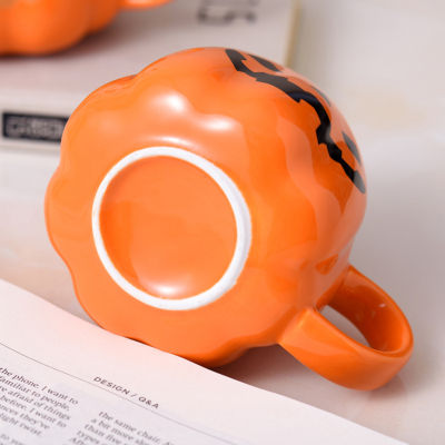 Halloween Pumpkin Shape Coffee Mug Home Dining Table Decoration Accessories Novelty Gifts for Women and Men