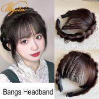 วิกผม Bangs Hairband ผมปลอม Headband Fringe Hair Extension ผู้หญิงคลิปต่อผมอุปกรณ์เสริมผม Hairpiece Clips