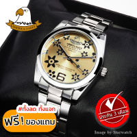 AMERICA EAGLE Watch นาฬิกาข้อมือผู้หญิง สายสแตนเลส รุ่น AE8026L - Silver/Gold