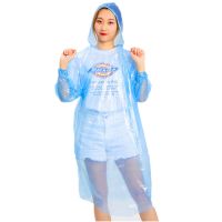 【LZ】♣℡  Cartão capa de chuva descartável portátil capa de chuva corpo inteiro capa de chuva engrossado adulto tamanho poncho parque de diversões tour