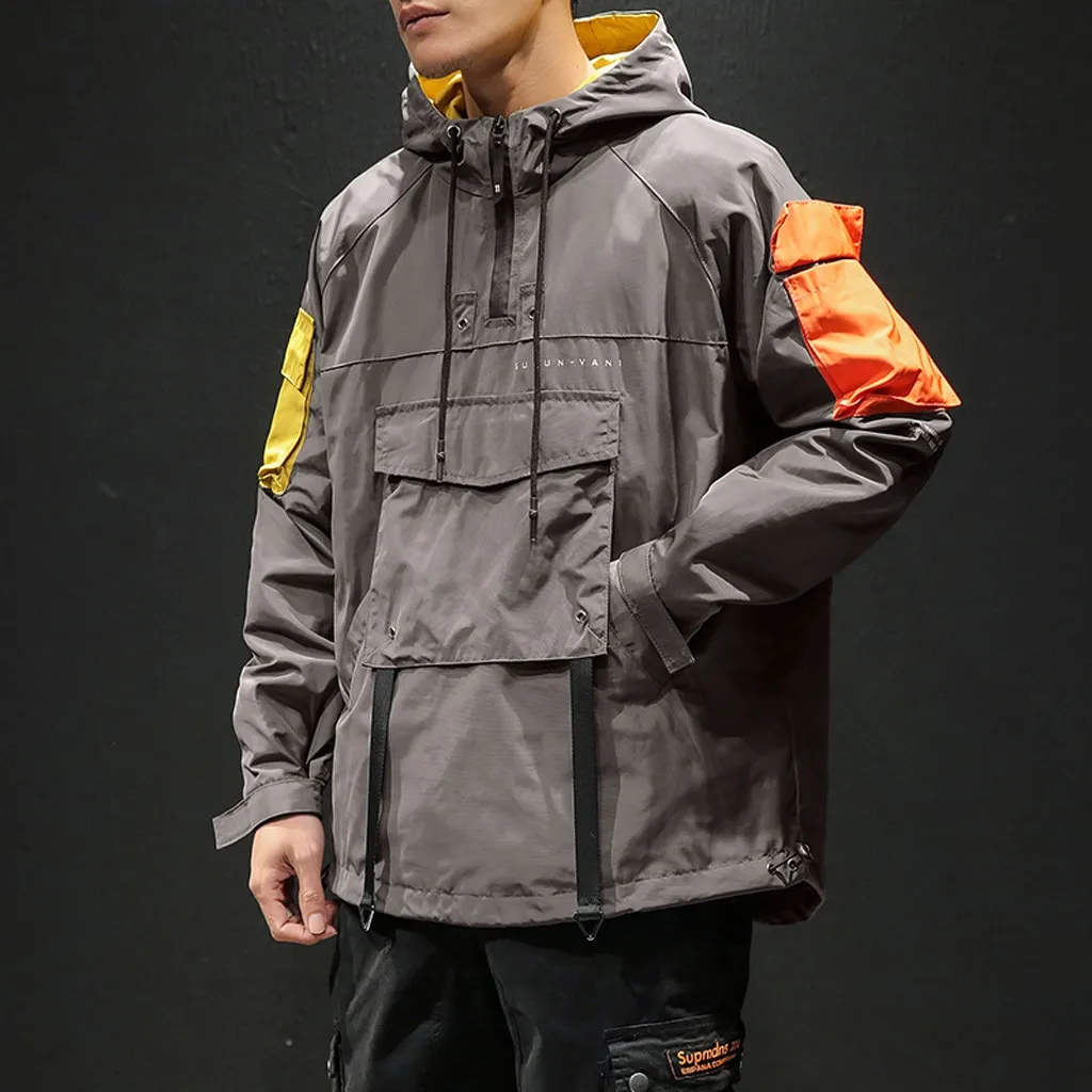 EKLENTSON Motorcycle Jacket Casual for メンズ Cold Men Windbreaker