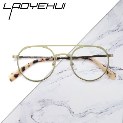 metal transparent fake small glasses Women without diopters fashion round eyeglasses frame retro round oval optical prescription