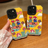 เคสนิ่มหนังกันกระแทกสุดน่ารักสำหรับ IPhone 11 12 13 14 Pro Max สำหรับ IPhone 7 8 Plus SE 3 XR Xs Max