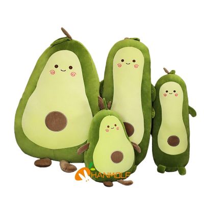 53~115Cm NEW Happy Squishy Stuffed Avocado Doll Soft Green Fruit Plant Plush Toy Boys Girls Snuggle Buddy Xmas Gift