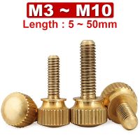 Brass Double Layer with Steps High Head Knurled Hand Screw Double Layer Computer Case Bolts Pure Copper M3 M4 M5 M6 M8 M10