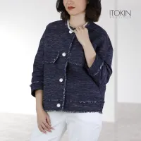 ITOKIN เสื้อเบลเซอร์ผ้าทวีตชาแนล W5J001