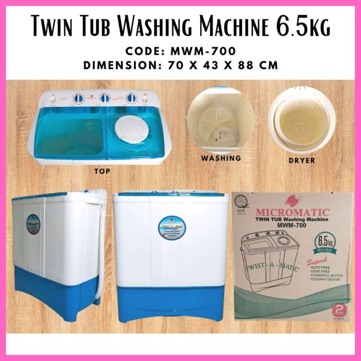 micromatic twin tub washing machine