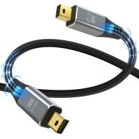 Kabel Port Layar HD DP Mini 8K 60Hz 4K 144Hz Adaptor Pria KE Pria Thunderbolt 2 Kabel Video Audio untuk MacBook