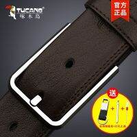 Woodpecker belt leather needle male buckle belt authentic joker leisure han edition belt cowhide youth fashion tide