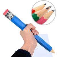 ▦№ Giant Wooden Pencil Large Stationery Novelty Children Toy Performance Prop Painter Artist Student Big Pencil 35cm Random Color