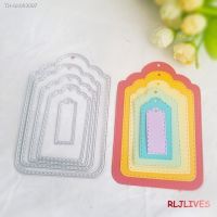 ✠● RLJLIVES Frame Tags Metal cutting dies stencils for DIY Scrapbooking/photo album Decorative Embossing DIY Paper Cards 8.1x12.1cm