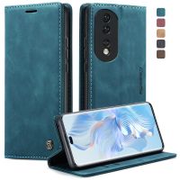 {Taoyitao} เคสโทรศัพท์หนังสำหรับ Huawei Honor 80 Pro เคสแม่เหล็กแบบฝาพับ X40สำหรับโนวา6SE 7I 4E เปลือก3E พร้อมบัตรอุปกรณ์ป้องกันช่องเสียบ