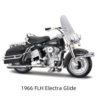 Maisto 1:18 1966 FLH Electra Glide Die รถสะสมของเล่นแบบจำลองรถมอเตอร์ไซค์งานอดิเรก