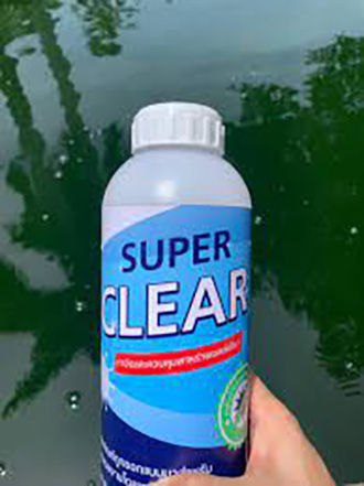 น้ำยากำจัดตะไคร่-super-clearเป็น-ผลิตภัณฑ์ที่กำจัดและควบคุมสาหร่ายเซลล์เดียว-ที่เป็นสาเหตุของปัญหาน้ำเขียวและตะไคร่น้ำ