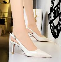 CODwumei04 7cm9.5cm Stiletto pointed toe hollow pedicure high heel womens shoes