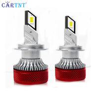 CarTnT 2ชิ้นไฟหน้ารถมอเตอร์ไซค์แบบ LED รถ120W 30000LM 6500K H4/H7/H11/9005/HB3/9006/HB4ไฟติดหน้ารถตัดหมอกปลั๊กแอนด์เพลย์12V