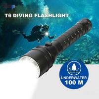 25000Lumens กันน้ำ Scuba ดำน้ำไฟฉายไฟนักดำน้ำหลอดไฟตะเกียงไฟ LED ไฟฉายใต้น้ำสูงสุด100M