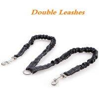 2022 Dog Double Leashes Strong Elastic Nylon Reflective For Large 2 Dogs Outdoor Walking Collar Leads Pets Supplier Dropshipping