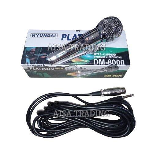 ♨PLATINUM HYUNDAI MICROPHONE DM 8000 GOLD SERIES ORIGINAL MADE IN KOREA