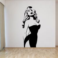 Cartoon Sexy Home Decor Wall Stickers For Baby Kids Rooms Decor Vinyl Art Decal