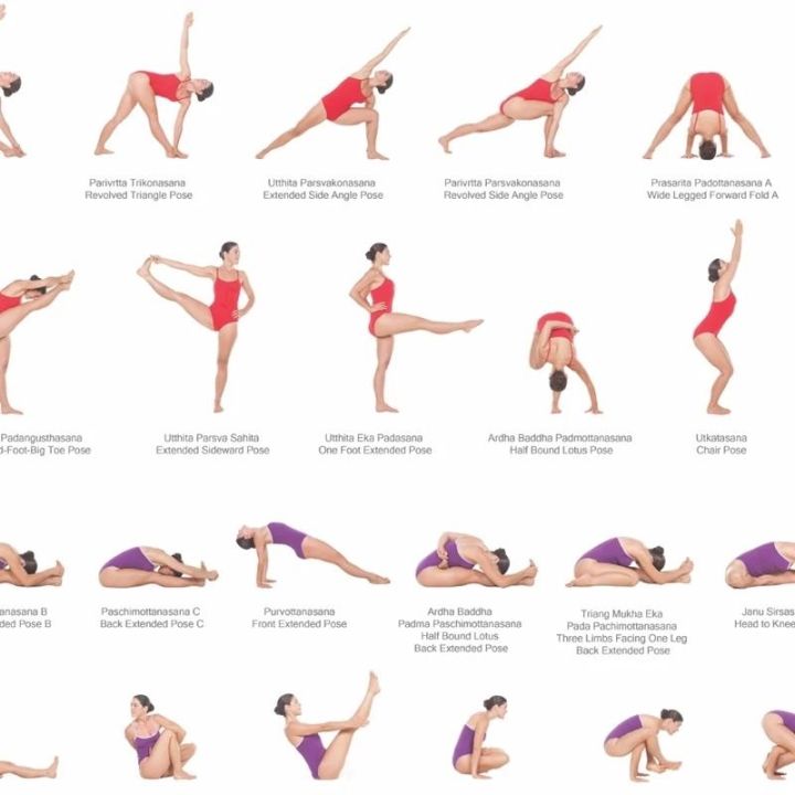 โยคะโปสเตอร์-ashtanga-primary-series-ภาพวาดผ้าใบพิมพ์โยคะ-room-wall-art-decor-สาวฟิตเนสของขวัญ-gym-art-ตกแต่ง