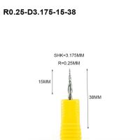 Unnicoco 1ชิ้น HRC55ปลายคมเครื่องตัดสองขลุ่ยเรียวบอลจมูกเราเตอร์บิตแข็งคาร์ไบด์ปลายดอกสว่าน