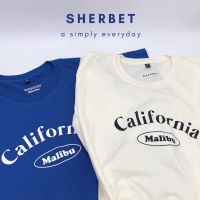 [มีสินค้า]เสื้อยืดผ้าคอตตอน เสื้อยืดแขนสั้น เสื้อยืด california malibu |sherbet.teeshop เสื้อยืดคอกลมผู้หญิง แนวสตรีท