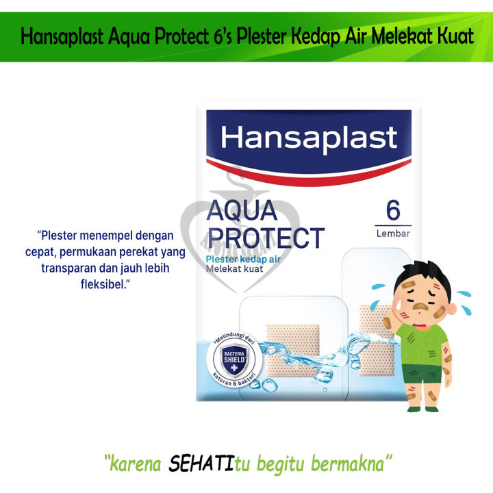 Hansaplast Aqua Protect Plester Penutup Luka Waterproof | Lazada Indonesia