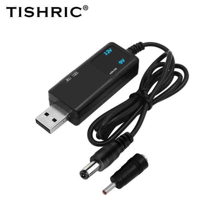 TISHRIC 5V USB DC 12V 9V Power Cable USB To DC Converter Cable For