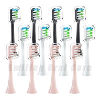 4PCS Replacement Toothbrush Heads For SOOCAS X1/X3/V2/X3U/X3Pro/D2/D3 Sonic Electric Toothbrush Head DuPont Nozzles With Cover