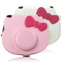 FUJIFILM กระเป๋าสำหรับกล้องโพลารอยด์กระเป๋ากล้องหนัง PU ทันที Instax Mini Hello Kitty Tali Bahu ฝาครอบกระเป๋าใส่แล็บท็อป