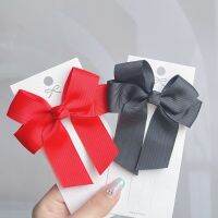 1Piece High Quality Solid Grosgrain Ribbons Bow With Alligator Hair Clip Boutique Hair Accessories 617 Hair Accessories